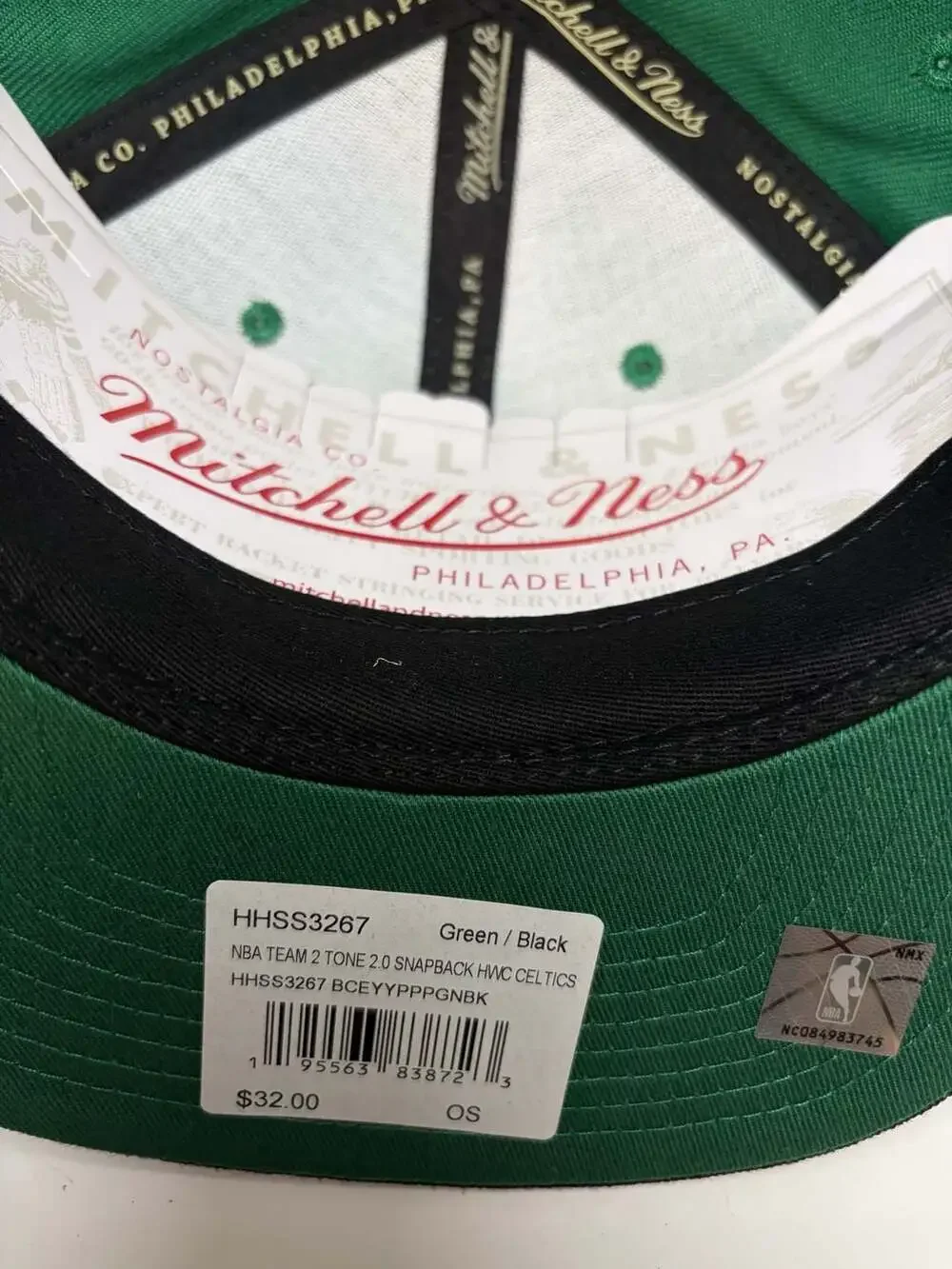 Boston Celtics Kelly Green Hardwood Classics Team 2 Tone 2.0 Snapback Hat,